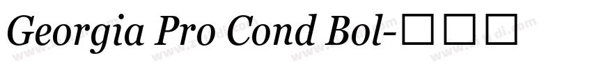 Georgia Pro Cond Bol字体转换 Georgia Pro Cond Bol字体转换